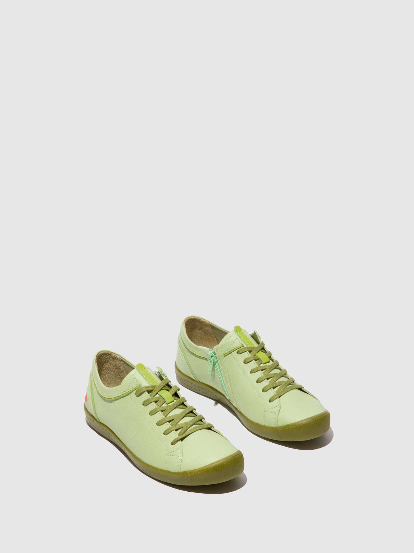 Softinos Lace-up Trainers IBBA691SOF LIGHT GREEN